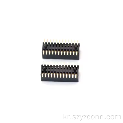 0.8mm 피치 암 헤더 이중 행 SMT